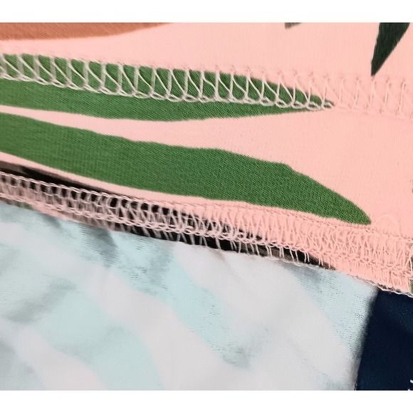 Denim & Co Beach Pants Women's Size M Palm Print Jersey Pull-On Pockets Preowned - Picture 6 of 12